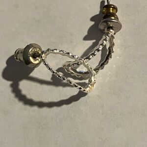 Delicate Textured Silver Earrings